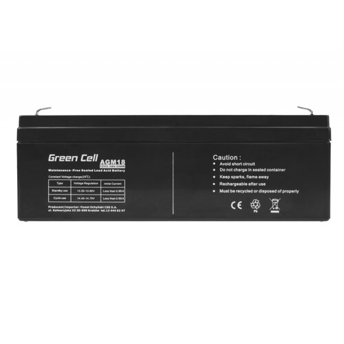 Akumulator Green Cell AGM18 AGM VRLA 12V 2.3Ah
