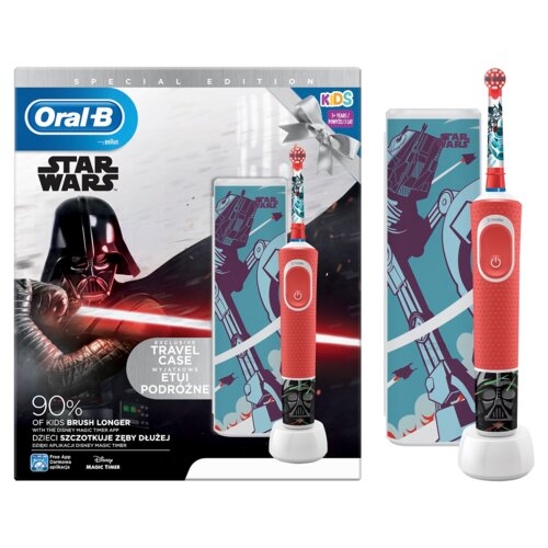 Szczoteczka OralB Kids 3 + Star Wars + Case
