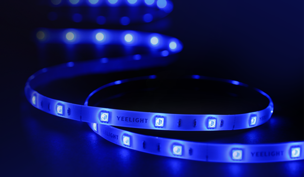 Inteligentna taśma LED Yeelight Lightstrip 1S widok taśmy z bliska