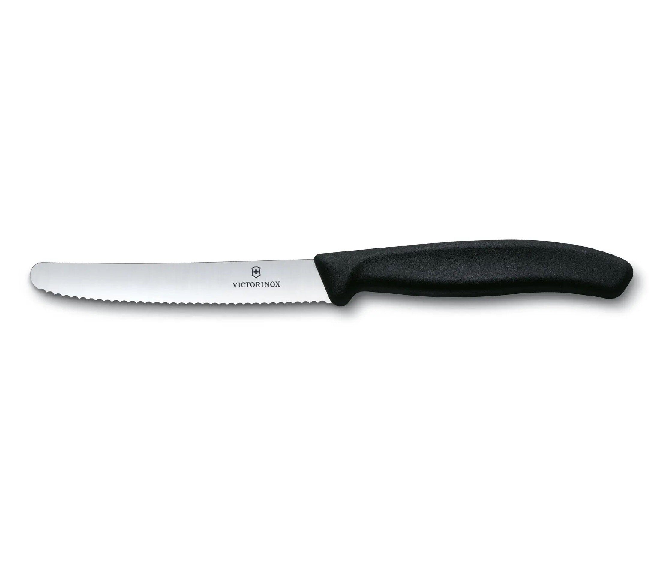 Nóż stołowy i nóż do pomidorów Victorinox Swiss Classic 6.7833 czarny widok na bok
