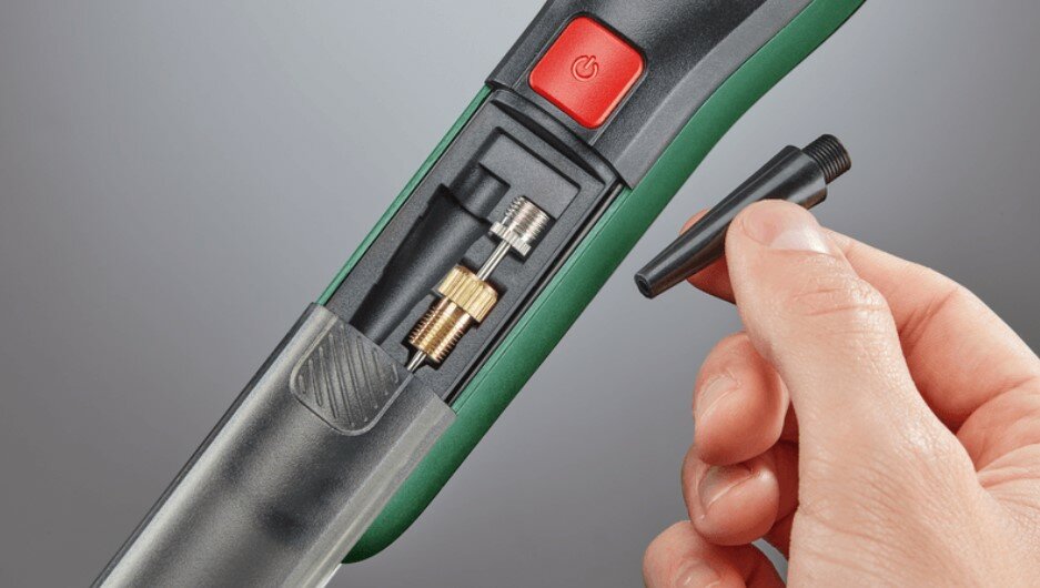 Pompka akumulatorowa Bosch EasyPump zintegrowany magazynek na osprzęt