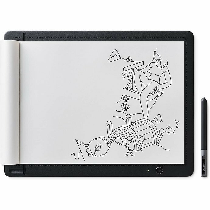 Tablet graficzny Wacom Sketchpad Pro widok na tablet od frontu