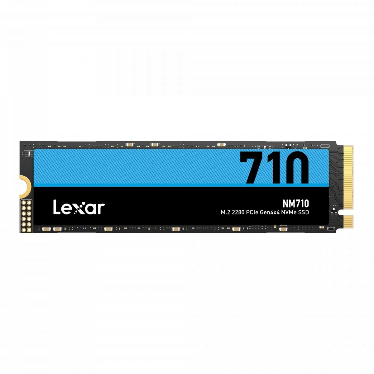 Dysk SSD Lexar NM710 500GB M.2 PCIe NVMe widok od przodu w poziomie