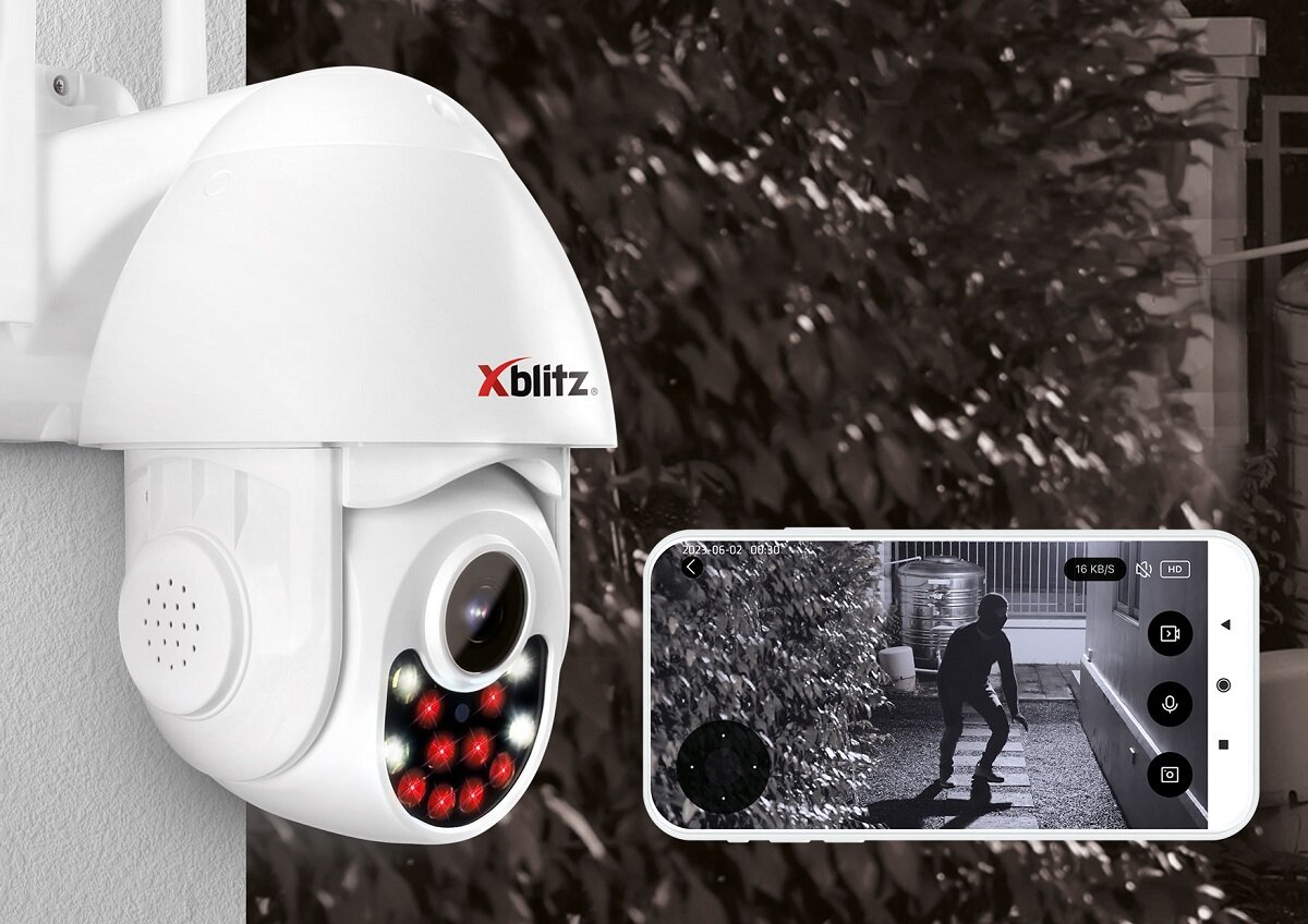 Kamera Xblitz Armor 500 WiFi prezentacja działania trybu nocnego